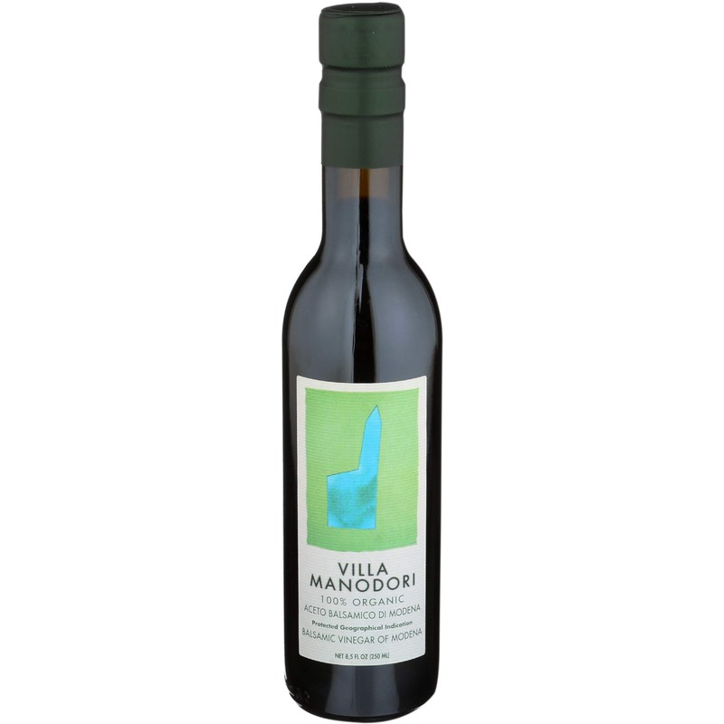 Villa Manodori Organic Balsamic Vinegar, Brown, 8.5 Fl Oz