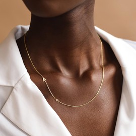 Turandoss Letter Necklaces for Women Trendy - Gold Letter Necklace Dainty Gold Necklace for Women Non Tarnish Gold Necklace Gold Initial Necklaces for Women Letter L Necklace for Women Jewelry