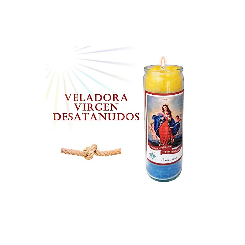 VELADORA VIRGEN MARÍA DESATANUDOS | SALUD, PETICIONES ESPECIALES, GRATITUD, VELA