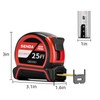 SENDATOOLS Tape Measure 25FT (7.5m) with High Accuracy, ABS+TPR Rubber