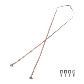 MECCANIXITY IDC Rainbow Wire Flat Ribbon Cable DB9 Male to DB9 Female 78.7 Inch Length 2.54mm Pitch Breadboard Jumper Wires for Electronic Projects