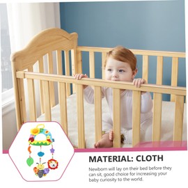 SUPVOX High Contrast Hanging Rainbow Animal Car Seat Stroller Pendant for Newborns Visual Stimulation Plush Rattles for Tummy and Early Development