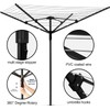 Outdoor Umbrella Clothesline, 165 Feet Heavy Duty Rotary Dryer with