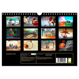 Basketball Liebe (Wandkalender 2026 DIN A4 quer), CALVENDO Monatskalender