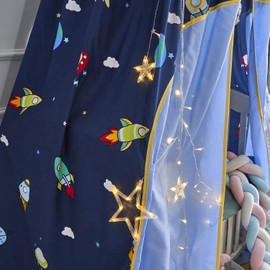 Mengersi Tienda de campaña con diseño de galaxia, mosquitero, castillo colgante, decoración de casa, rincón de lectura para niñas y niños