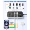 10FT Extension Cord with USB Ports- Power Strip with USB,