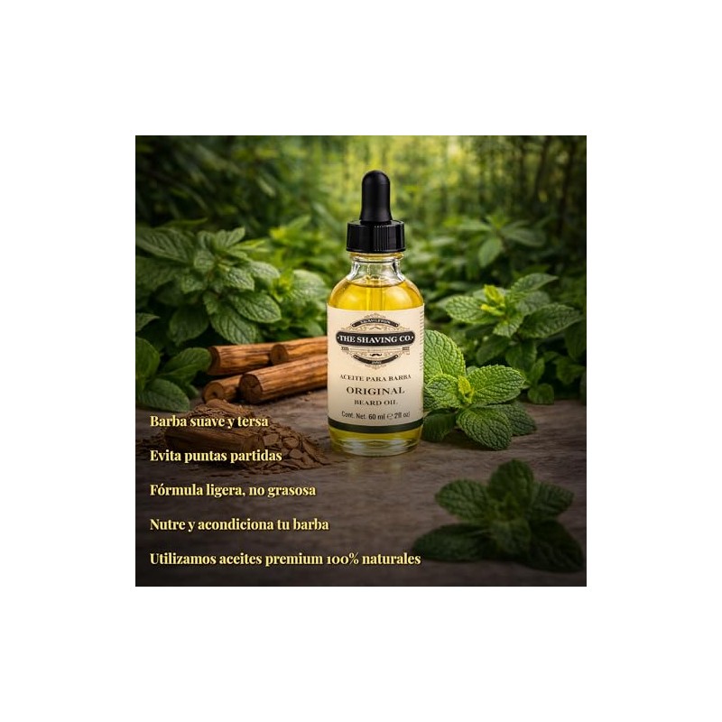 The Shaving Co Aceite para barba original. Nutre - Humecta