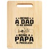 Briblaze Papa Cutting Chopping Board,Great Grandfather Gifts for Father's Day,Dad