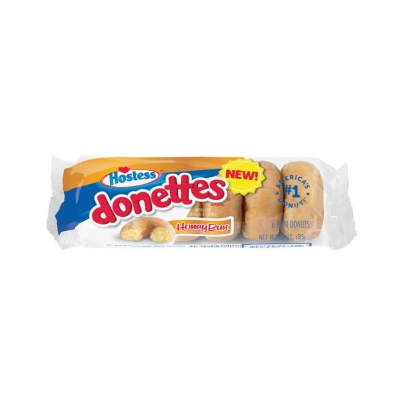 Hostess Donettes Single Serve HoneyBun Mini Donuts | 6-Count 4