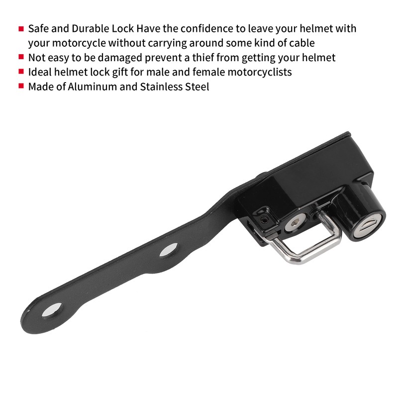 Motorcycle AntiTheft Helmet Lock Aluminum Stainless Steel Fit for Yamaha