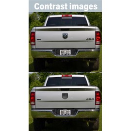 Fit RAM Rear Tailgate American Flag Emblem, ABS American Flag Badge Compatible with 2009-2018 Dodge RAM 1500 2500 3500 (Black)