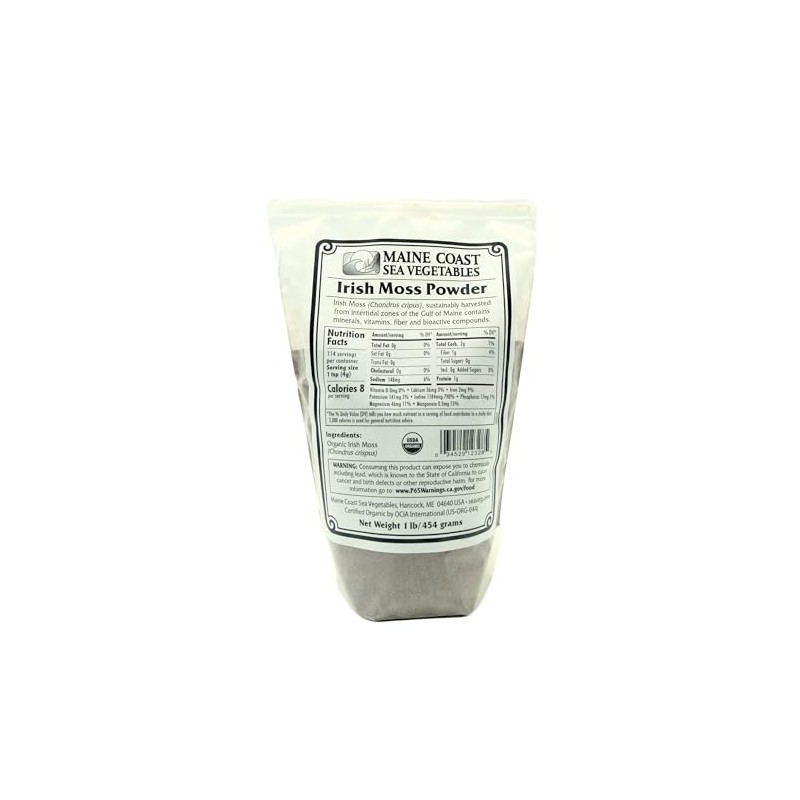 Irish Moss Powder - Wild Atlantic - Organic Seaweed -