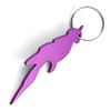 Komonee Parrot Purple Bottle Opener Key Chain Metal Wildlife Bird