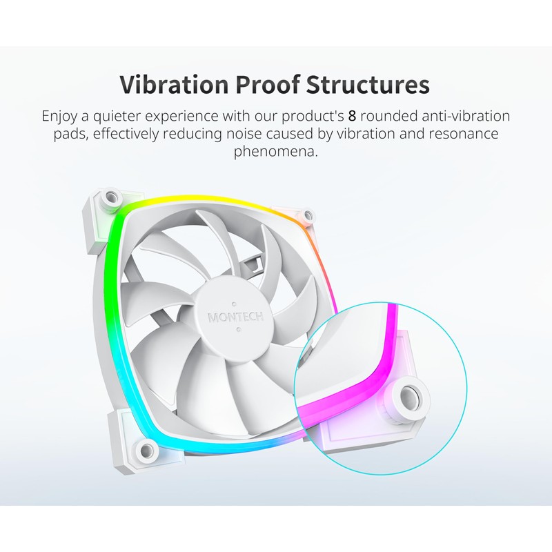 MONTECH AX 120MM - PWM Fan - Silent Performance -