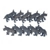 Miniblings 10 x Rhinos Rubber Animal 6 cm African Rhino