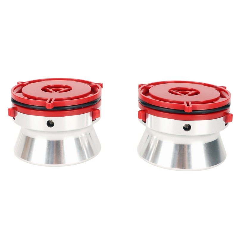 1 Pair NAB Hub Adapters Professional Polished Aluminum Reel to