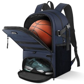 BROTOU Basketball Bag Backpack, Backpacks for Sports Soccer Volleyball Football Gym Backpack with Shoe & Ball Compartment
