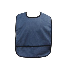 Two Lumps of Sugar Navy Denim Nibble & Dribble - Adult Bibs for Eating & Clothing Protector, For Elderly & Special Needs