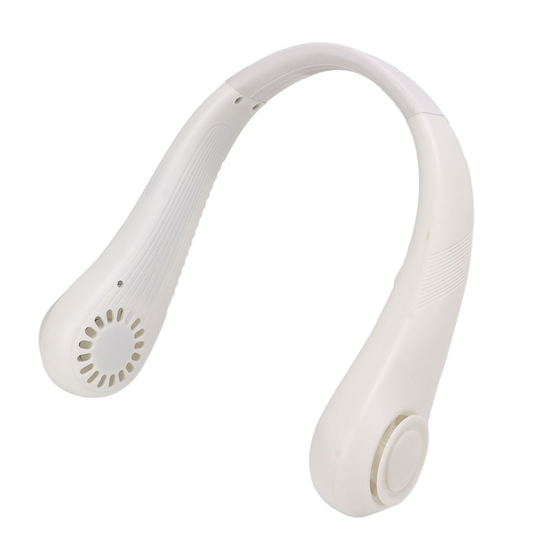 Portable Neck Fan Leafless Hands Free Quiet Lightweight USB Charging