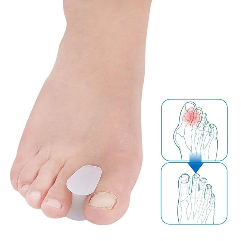 4pair Separator Corrector Protector Pain Bunion Gel Straightener Toe Spreader