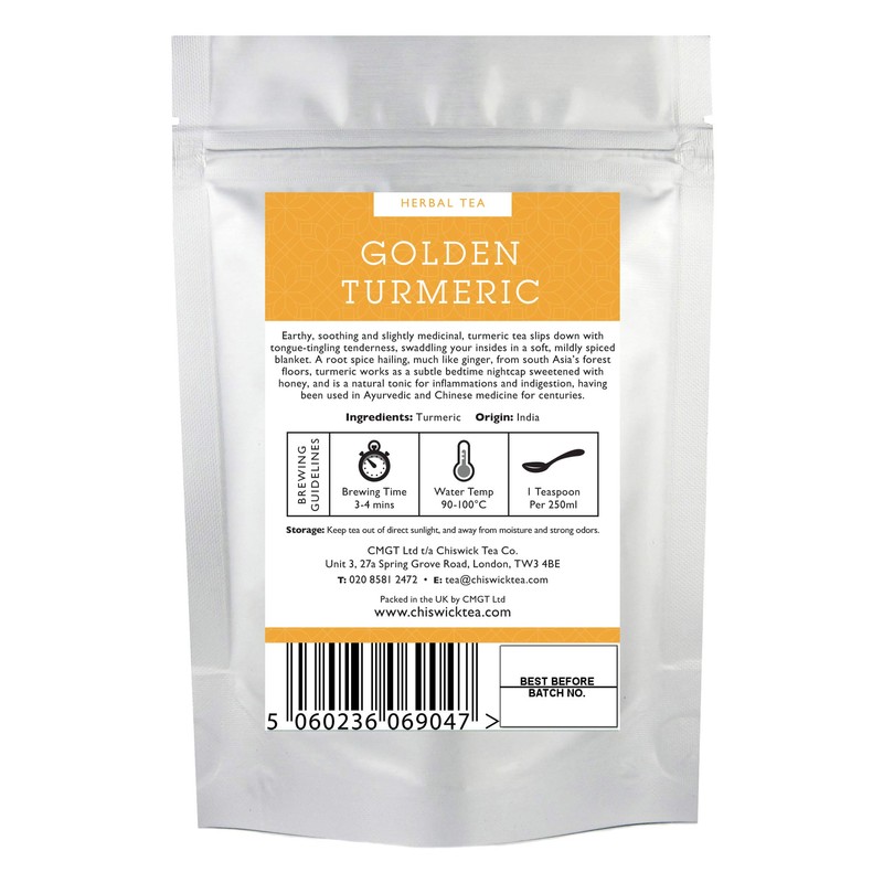 Golden Turmeric Premium Loose Leaf Herbal Tea - Chiswick Tea