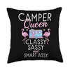 Camper Queen Classy Sassy and Smart Assy Travel Outdoor Throw