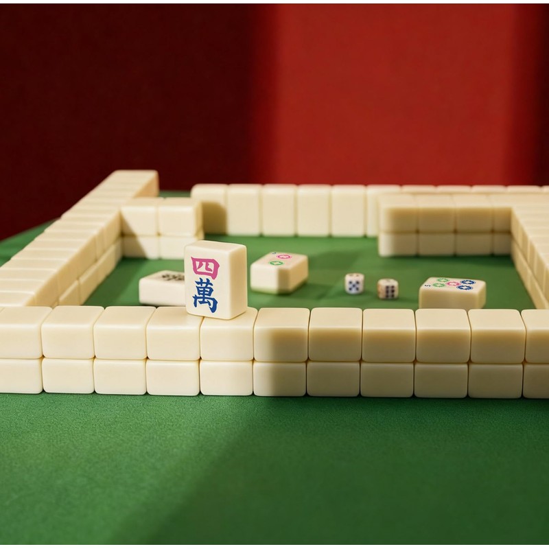 TUSAUW Mini American Mahjong Tile Set Include 166 0.8 Inch