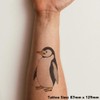 'Rotund Penguin' Temporary Tattoo - Water Resistant, Skin-Safe, Non-Toxic Transfer