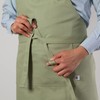 Now Designs Cotton Chef's Kitchen Apron, Solid Sage Green 28