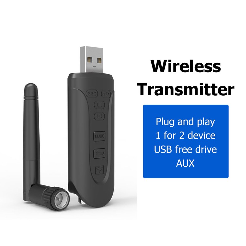 LE502 BT Transmitter Low Latency BT 5.3 Transmitter Support Call