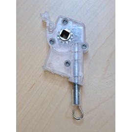 Heavy Duty Square Hole Wand Tilter High Profile for Horizonal Blinds (Clear, Pack of 1)