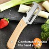 Premium Vegetable Peeler with Wooden Handle and Bottle Openerand Fish-Scaler
