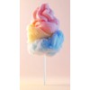 PPhtony 50Pcs Cotton Candy Sticks 13.8 inch Solid White Cotton