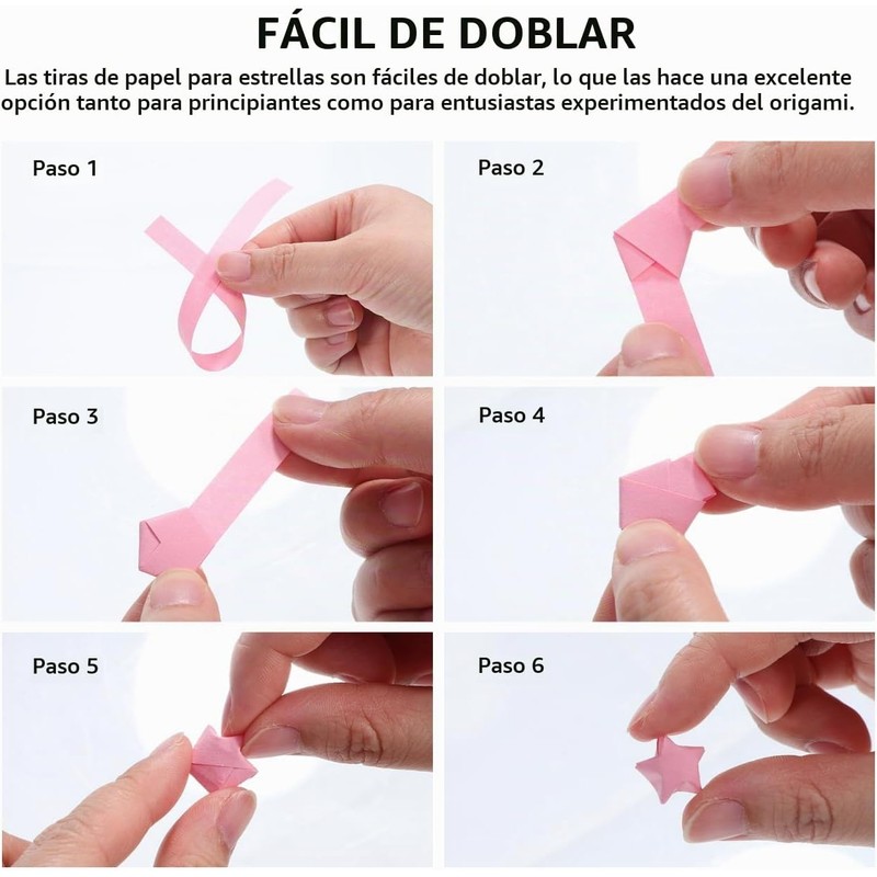 ABOOFAN Tiras De Papel Para Estrellas De Origami Brilla En