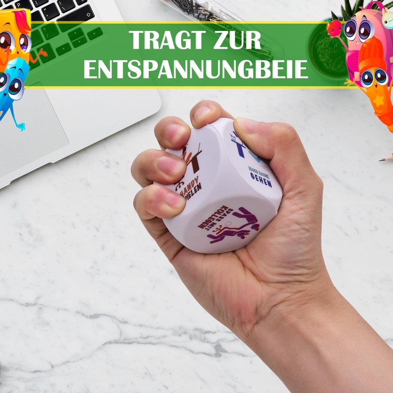 Anti-Stress Cube, 1 Piece Stress Cube with 6 Fun Actions