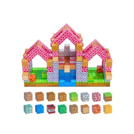 150pcs Magnetic Blocks Building Toys- Build Mine Magnet Worid Set,Magnet Toys for Boys & Girls Ages 5-7, Buildable Game Elements Gifts Toysfor 3+ Year Old Boys & Girls