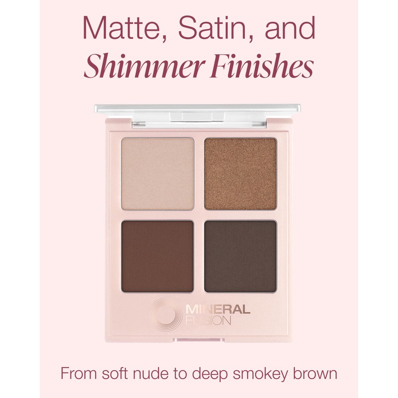 Mineral Fusion Eyeshadow Palette | Vegan Eye Makeup with Matte,