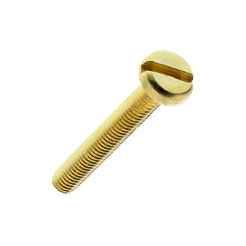 Merriway BH03539 (10 Pcs) Slotted Pan Head Machine Screws with