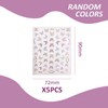 Pack of 5 pink butterfly stickers, exquisite manicure stickers, waterproof