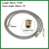 Motoforti 200cm 79" Car Tire Air Inflator Hose Adapter Quick