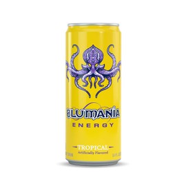 BLUMANIA ENERGY - TROPICAL, 8.4 Oz (Pack of 24), No Jitters, No Preservatives