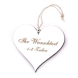 Door Sign Heart Design 13 x 12 cm