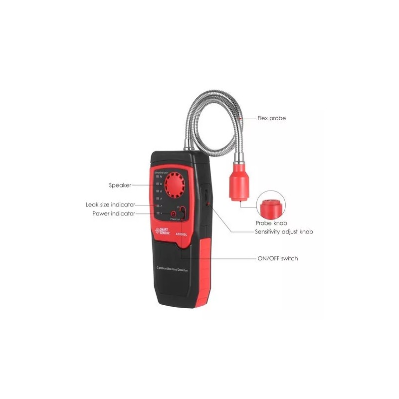 Hikvison Detector Fugas Gas Natural Y Metano Propano Portátil