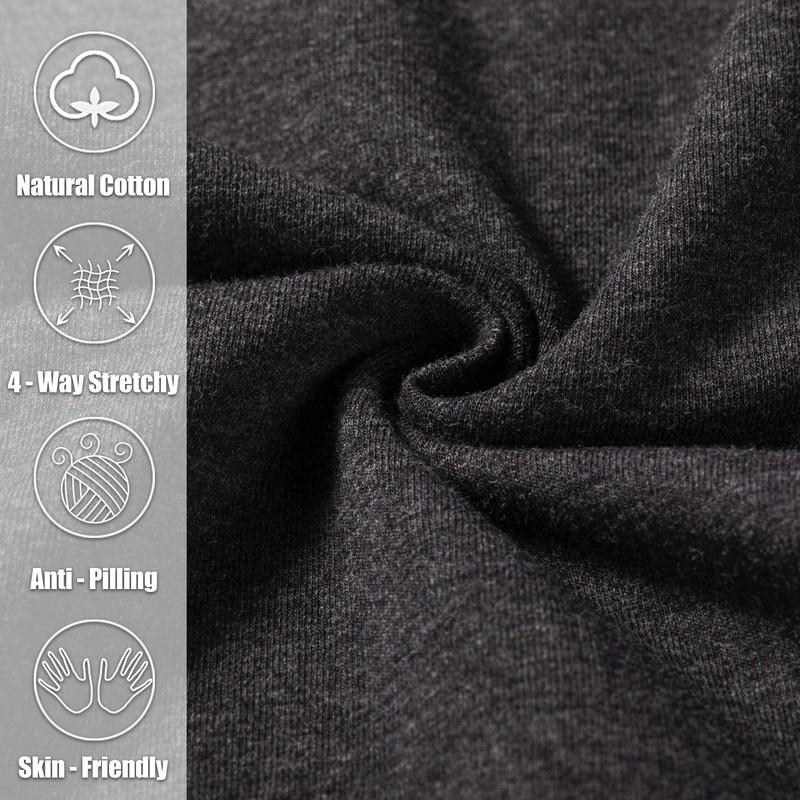 Pudolla Men's Cotton Yoga Sweatpants Athletic Lounge Pants Open Bottom