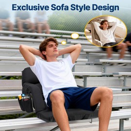DEKEMASTER 25'' Stadium Seat with Back Support, Sofa-Style Comfort