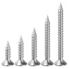 Wensilon (135Pcs) 304 Stainless Steel Wood Screw Quick Metal Self