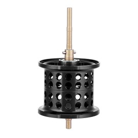 Aluminum Fishing Round Bearing Reel Spool for PMAX3/BMAX3/SMAX3 Casting Reels (black)