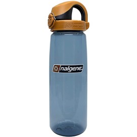 Nalgene On the Fly BPA-Free Water Bottle, Rhino with Brown/Black, 24 Oz