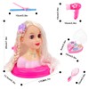 deAO Kids Hairdressing Makeup Doll Head, Makeup Hairdressing Doll Styling