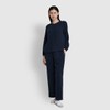 JAJU [JAJU] Women's Double-Weave Shirring Pajama Pants (Choose 1 of